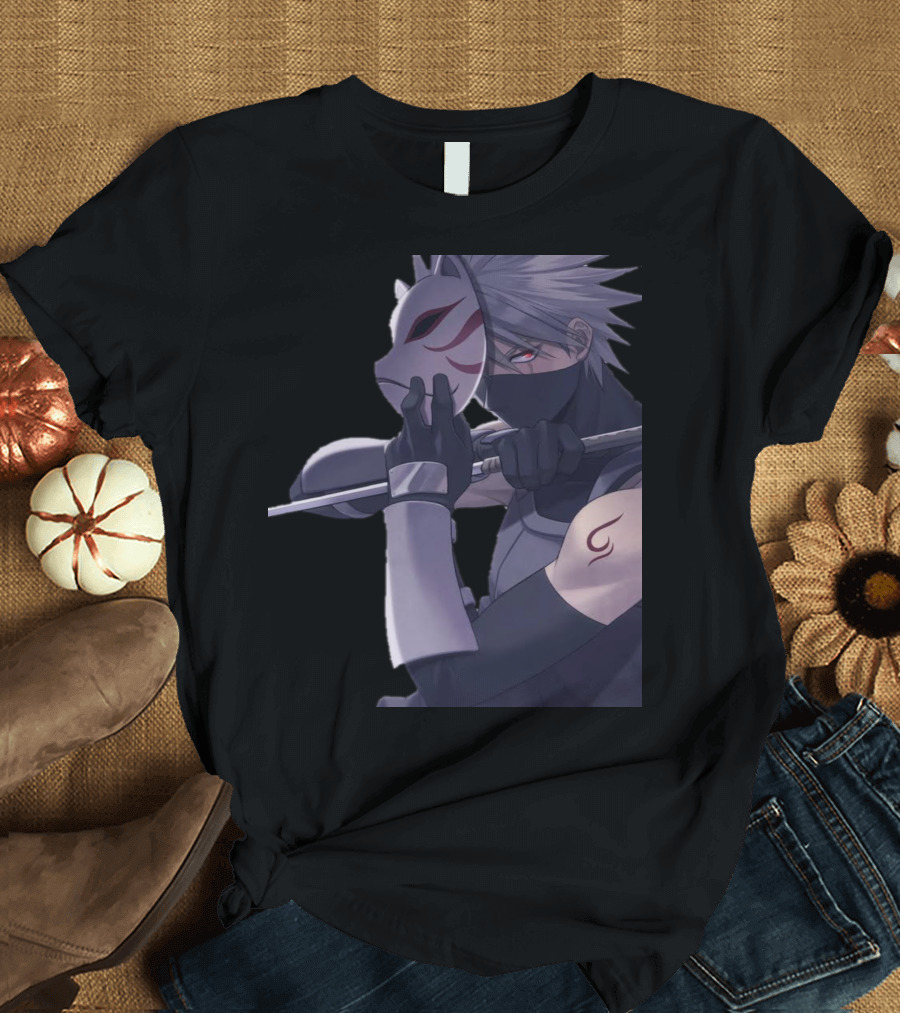 Anbu Kakashi Masked Shinobi Warrior T-Shirt