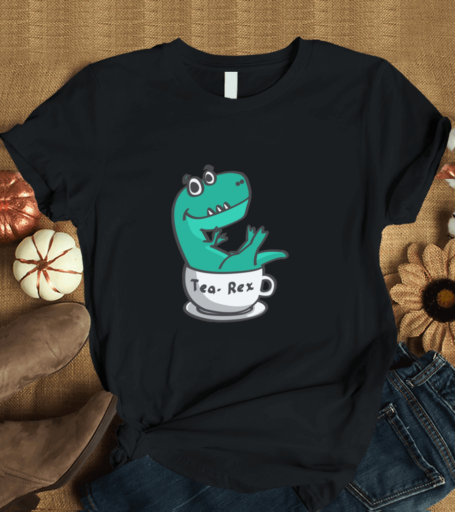 Tea Rex Cute Dinosaur Teacup T-Shirt