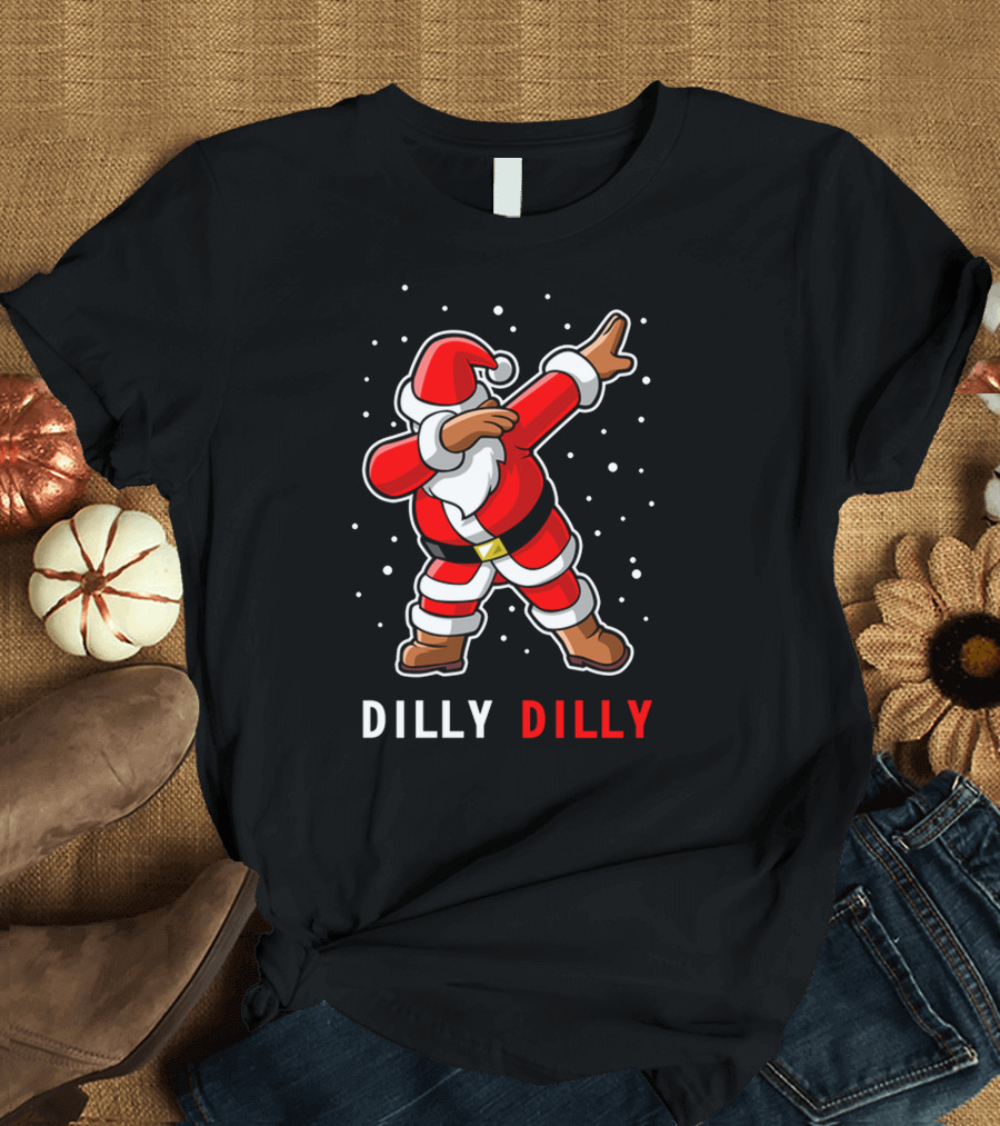 Dilly Dilly Dabbin Santa Claus Festive Pose T-Shirt