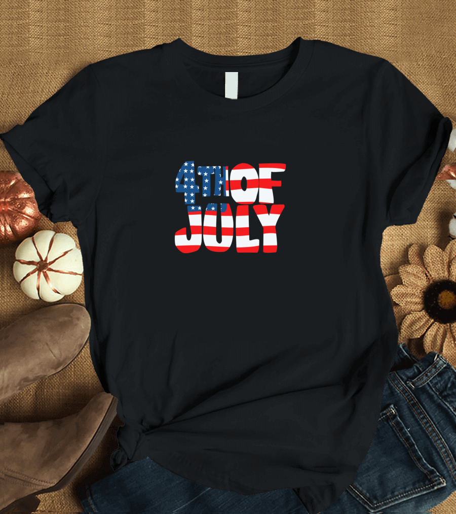 4Th Of July American Flag T-Shirt