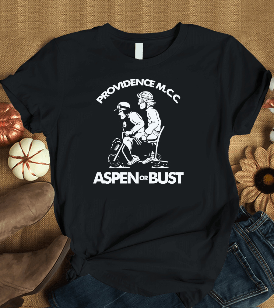 Providence M.C.C. Aspen Or Bust Motorcycle Adventure T-Shirt