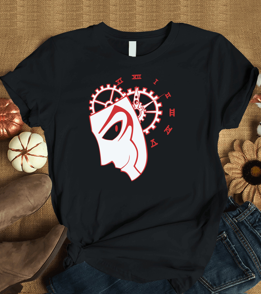 Mind Clockwork Mask with Roman Numerals T-Shirt