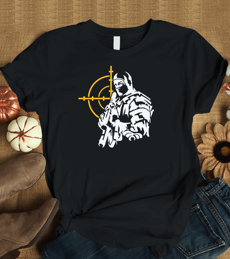 Cs Pro Gamer Tactical Operator with Crosshair T-Shirt