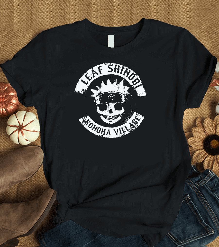 Leaf Shinobi Konoha Village Skull Emblem T-Shirt