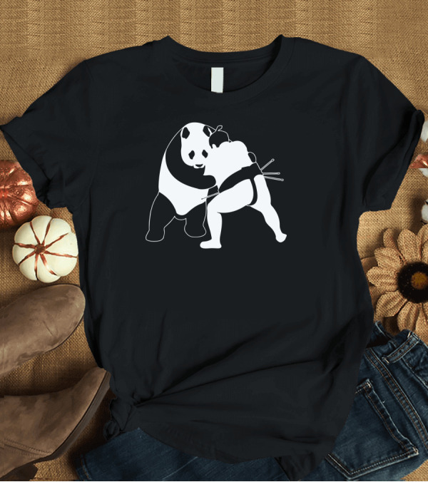 T-Shirt: Oriental Heavyweights Panda Sumo Match T-Shirt Oriental Heavyweights Panda Sumo Match T-Shirt