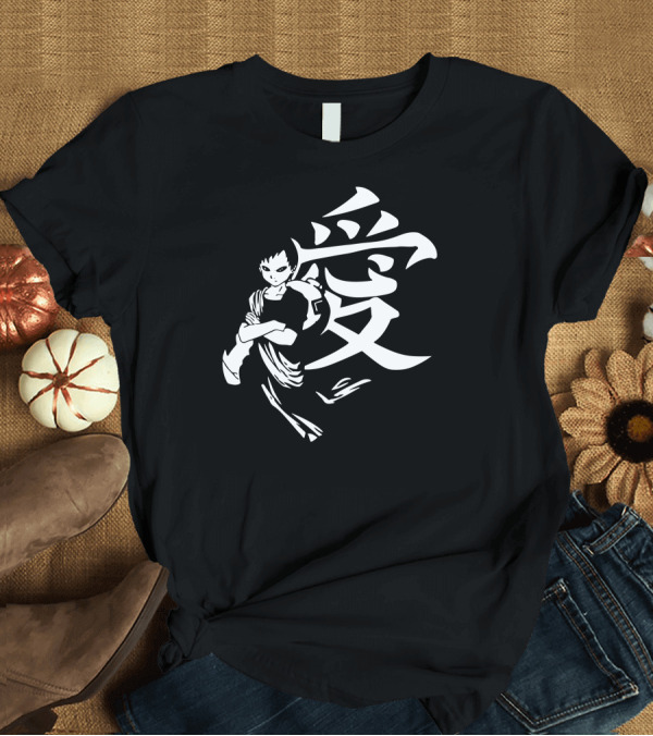 T-Shirt: Shinobi Ninja Anime Character with Japanese Kanji T-Shirt Shinobi Ninja Anime Character with Japanese Kanji T-Shirt