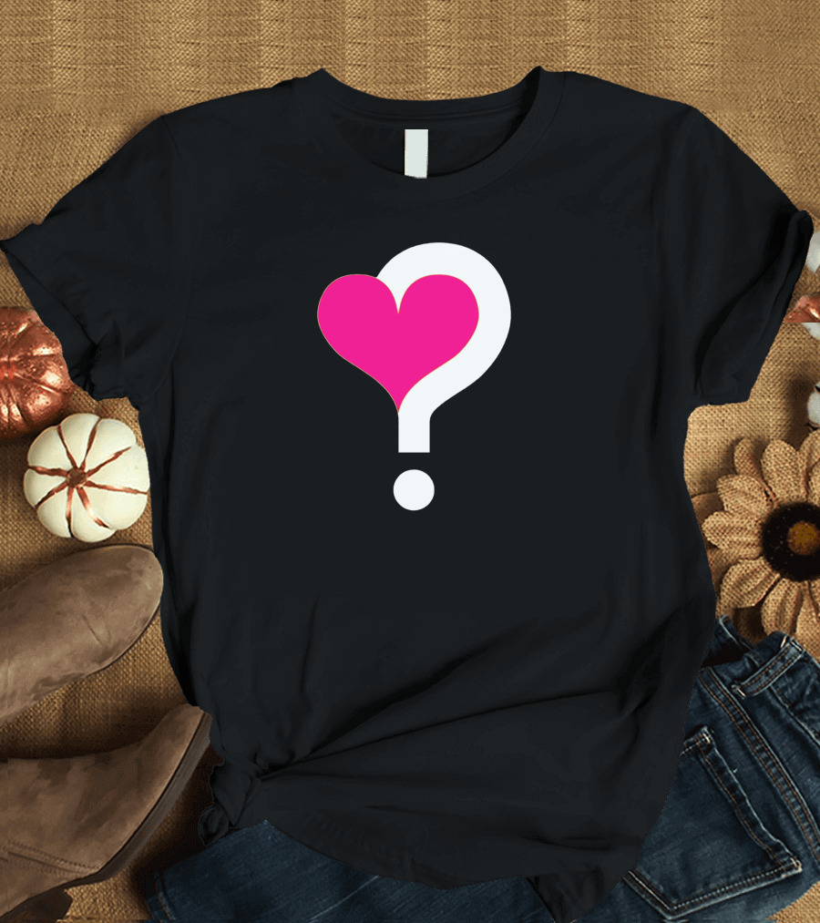 Who Could Captivate My Heart Question Mark Heart T-Shirt