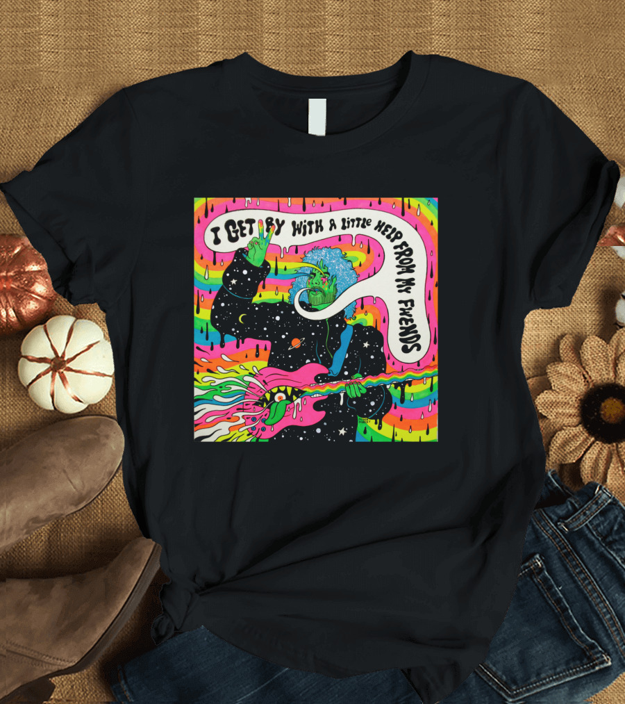 I Get By With a Little Help From My Friends Flaming Lips T-Shirt