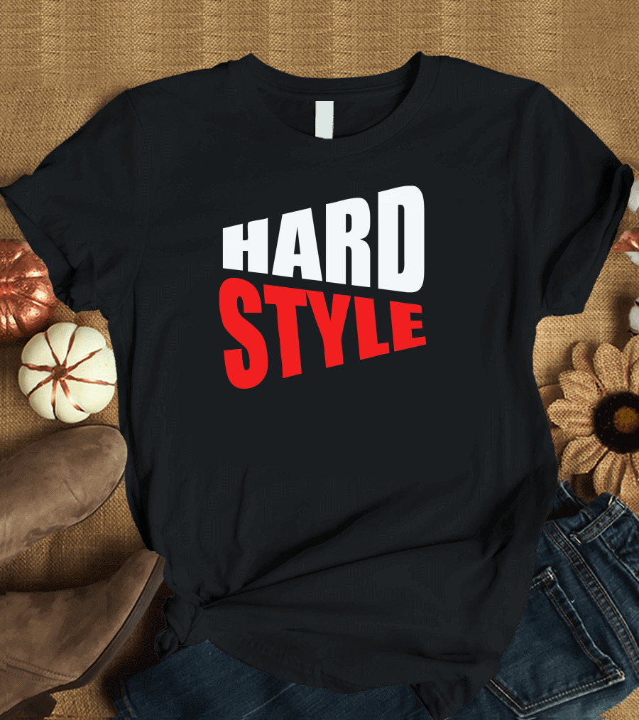 Hard Style Bold Typography T-Shirt