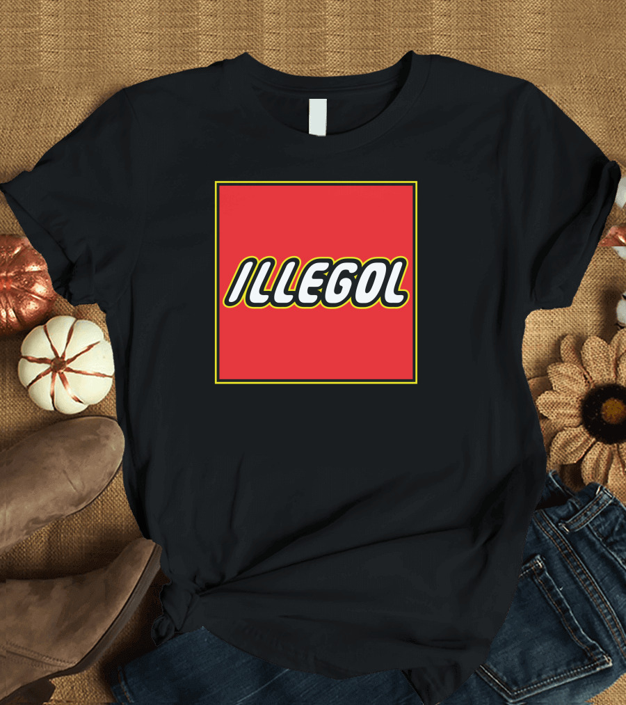 Illegol Red Block Bold Letters Iconic T-Shirt
