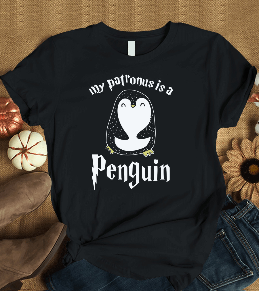 My Patronus Is A Penguin Wizardry Humor T-Shirt