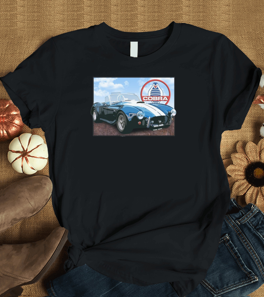 1960 AC Cobra Sky with Iconic Cobra Logo Ideal Birthday Present T-Shirt