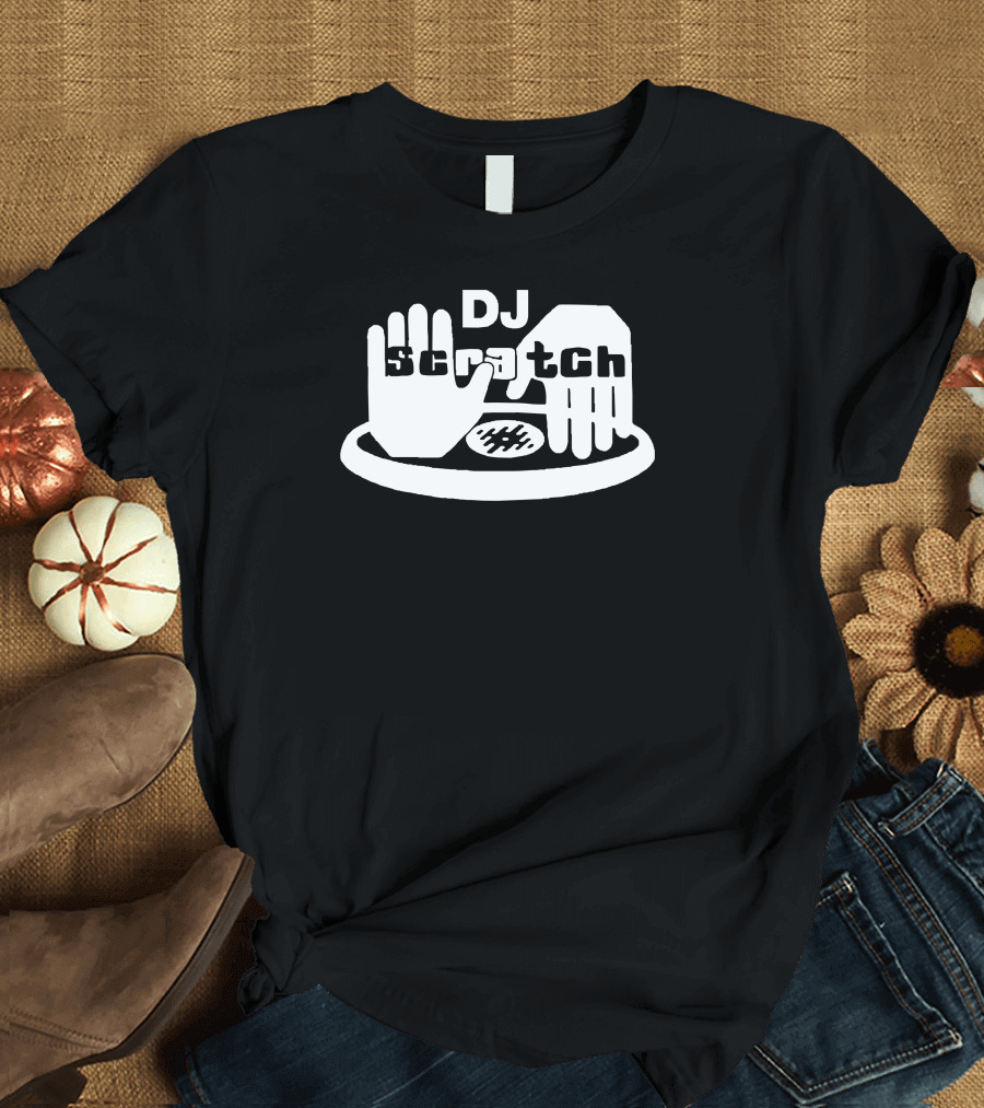 DJ Scratch Vinyl Turntable Hands Music T-Shirt