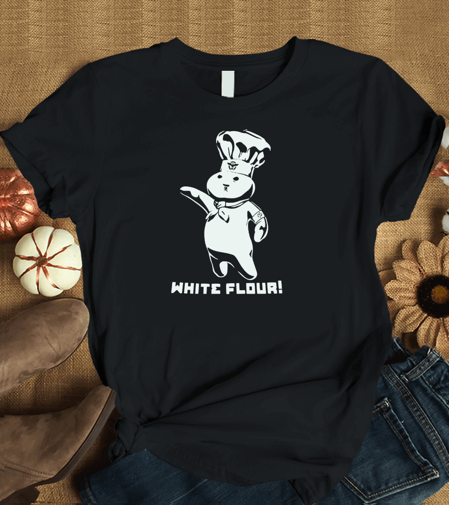 Doughboy White Flour Iconic Chef Character T-Shirt