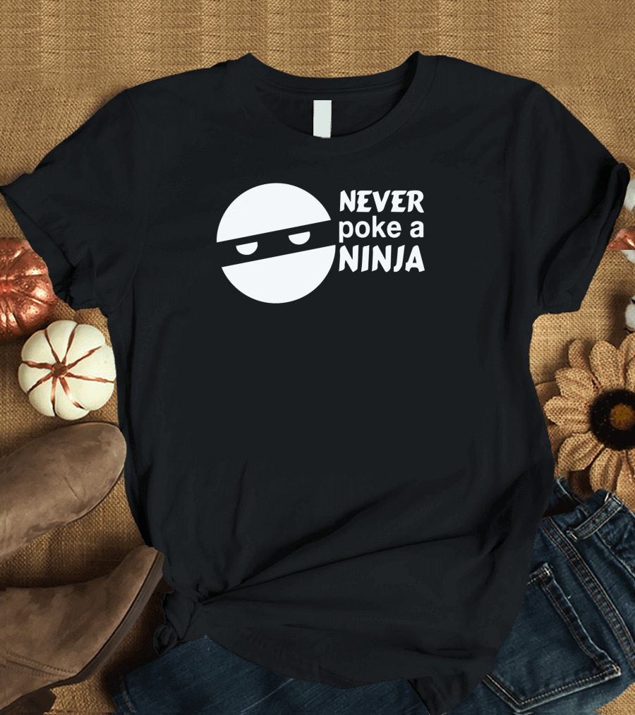 Never Poke a Ninja Mask Emoji T-Shirt