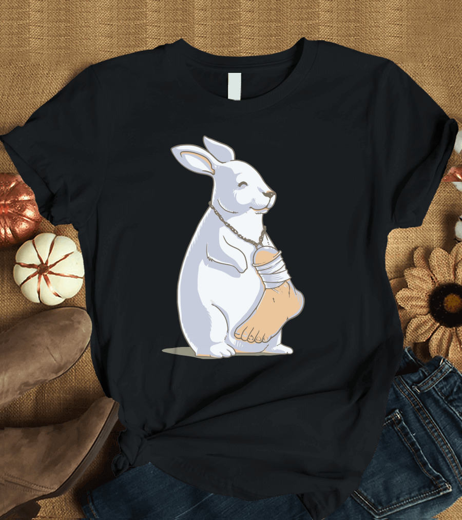 Lucky Rabbit with Foot Pendant T-Shirt