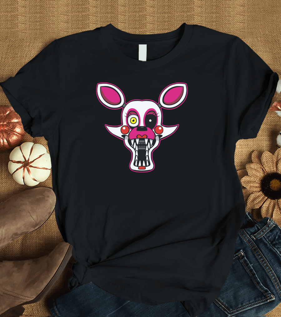 Mangle Head Animatronic Face Five Nights at Freddy's FNAF Game Character T-Shirt