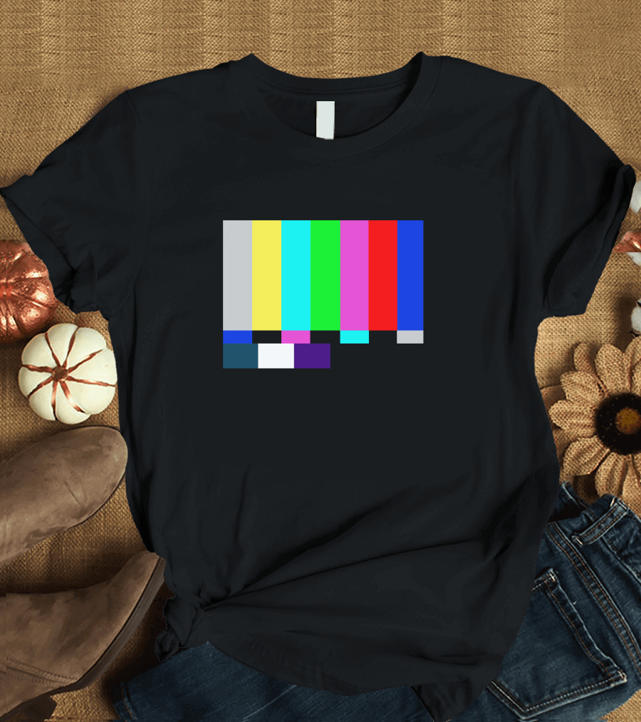 Emergency Broadcast Shirt Color Bars Classic Signal T-Shirt
