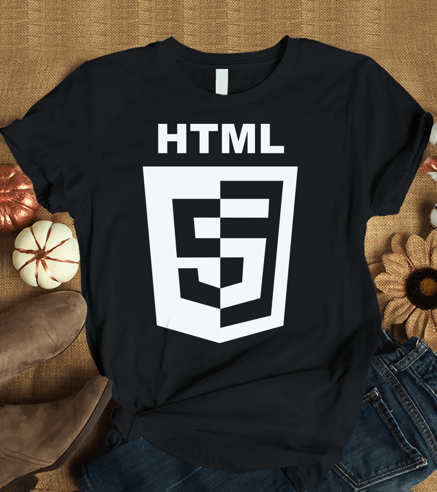 HTML5 Logo Shield Emblem T-Shirt