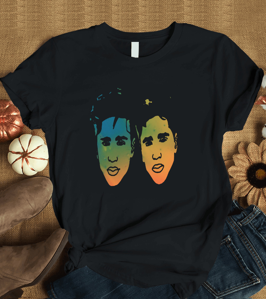 Martinez Twins Colorful Face T-Shirt