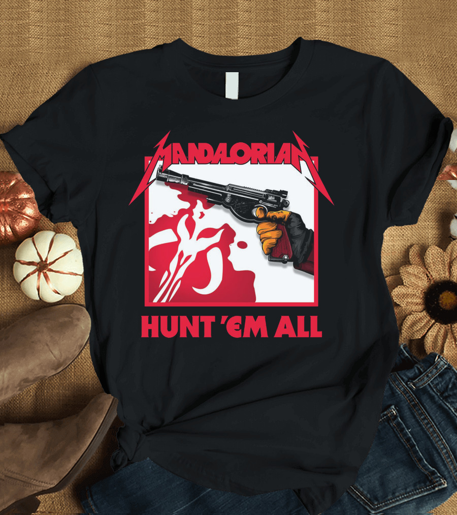 Mandalorian Hunt 'Em All Blaster T-Shirt