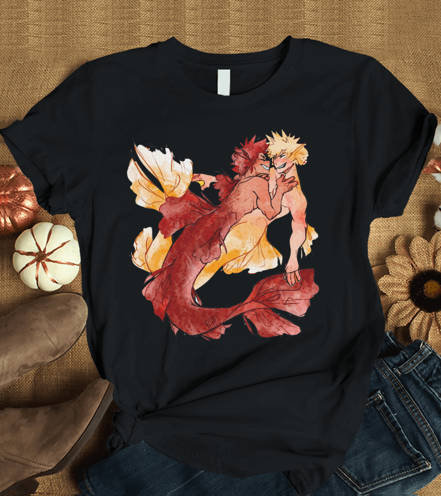 Mermaid Kiribaku My Hero Academia Fan T-Shirt