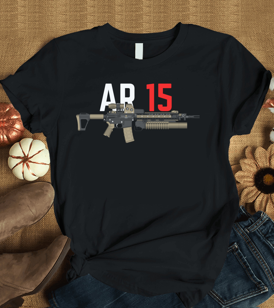 AR 15 Rifle Tactical T-Shirt