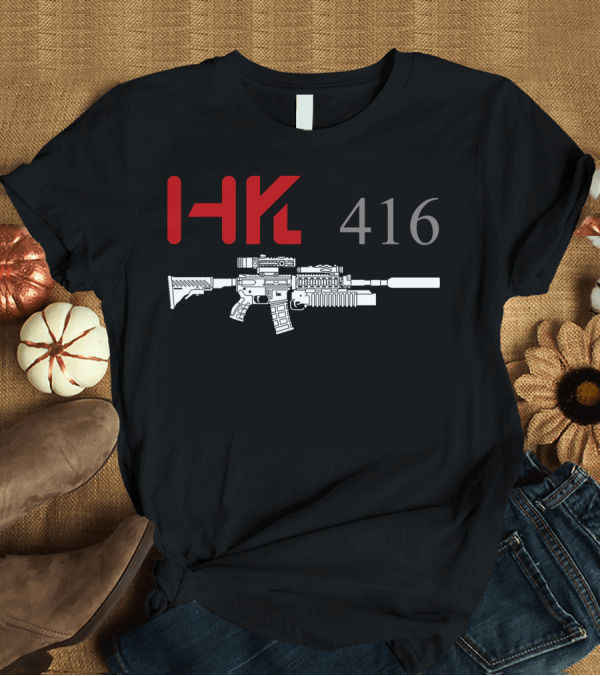 T-Shirt: HK 416 Rifle with Grenade Launcher T-Shirt HK 416 Rifle with Grenade Launcher T-Shirt