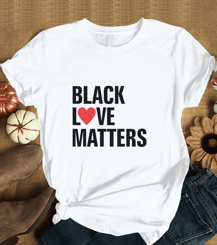Black Love Matters Heart T-Shirt