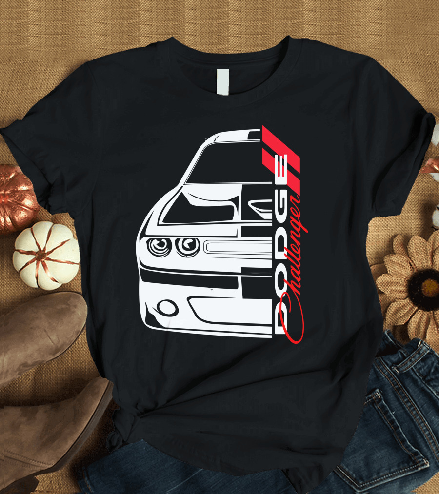 Dodge Challenger SRT Front Profile Iconic T-Shirt