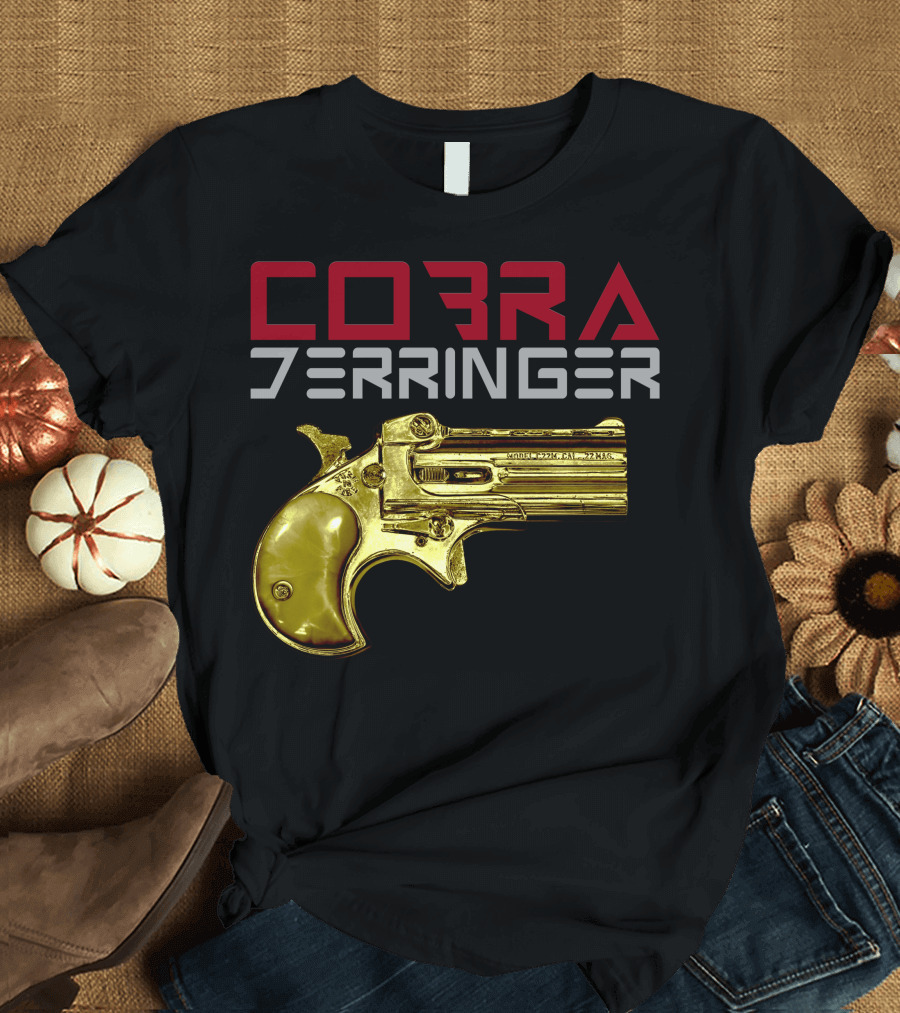 COBRA Derringer Golden Pistol T-Shirt