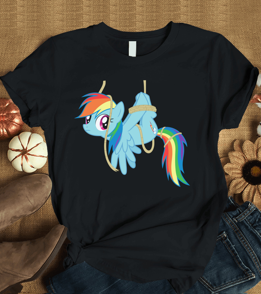 My Little Pony Rainbow Dash Entangled in Ropes Adventure T-Shirt