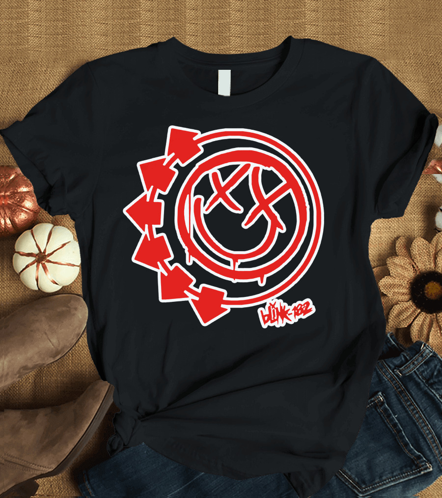 blink-182 Smile Logo with Arrows T-Shirt