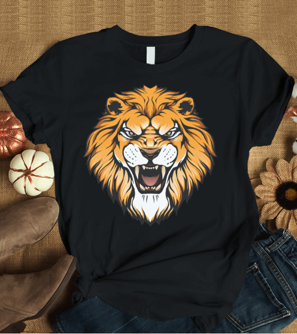 T-Shirt: Clipart Lion Fierce Roar T-Shirt Clipart Lion Fierce Roar T-Shirt