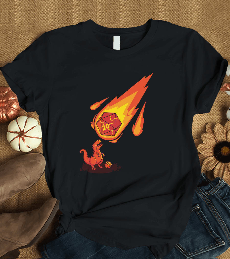 Dinosaur D20 Meteorite Impact T-Shirt