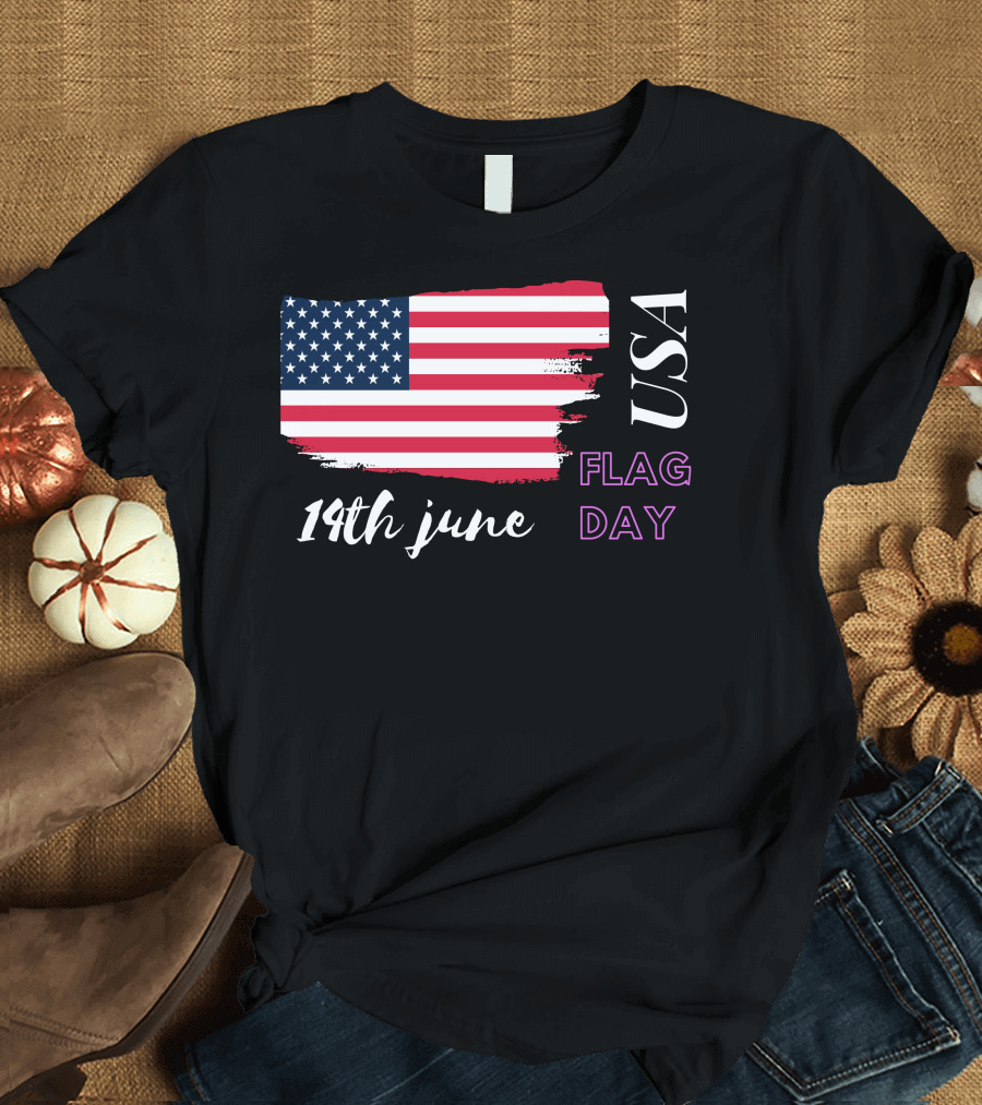 USA Flag Day 14th June T-Shirt