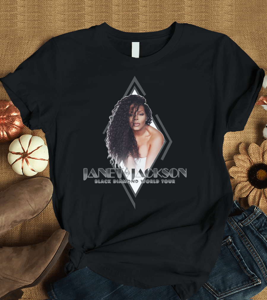 Janet Jackson Black Diamond World Tour T-Shirt
