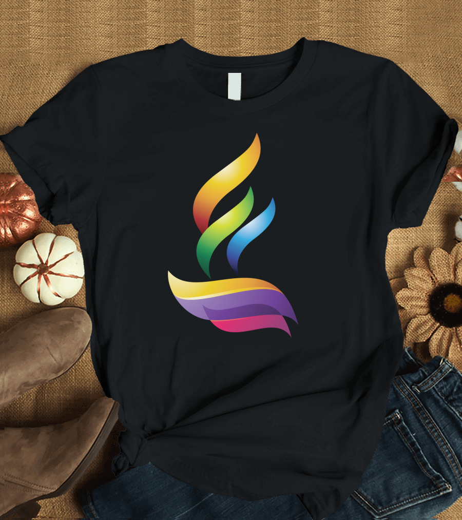 Lit The Light Rainbow Flame T-Shirt