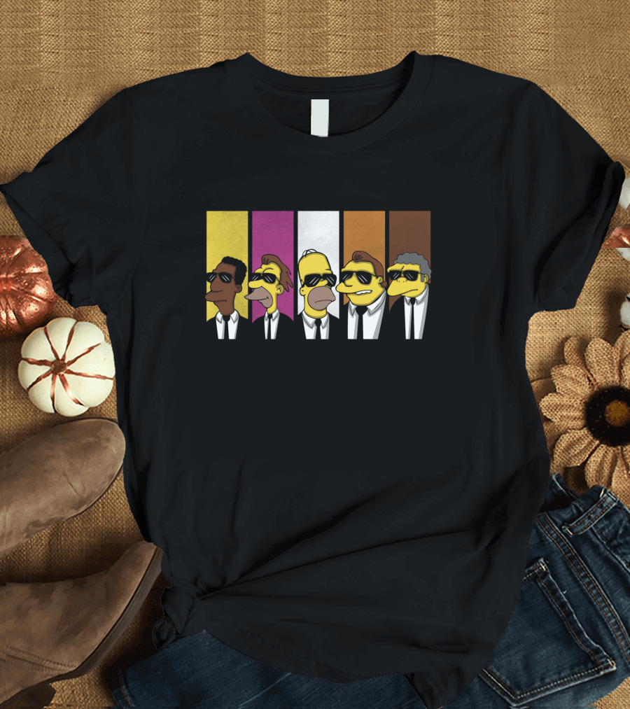 Reservoir Mafia Simpsons Characters T-Shirt