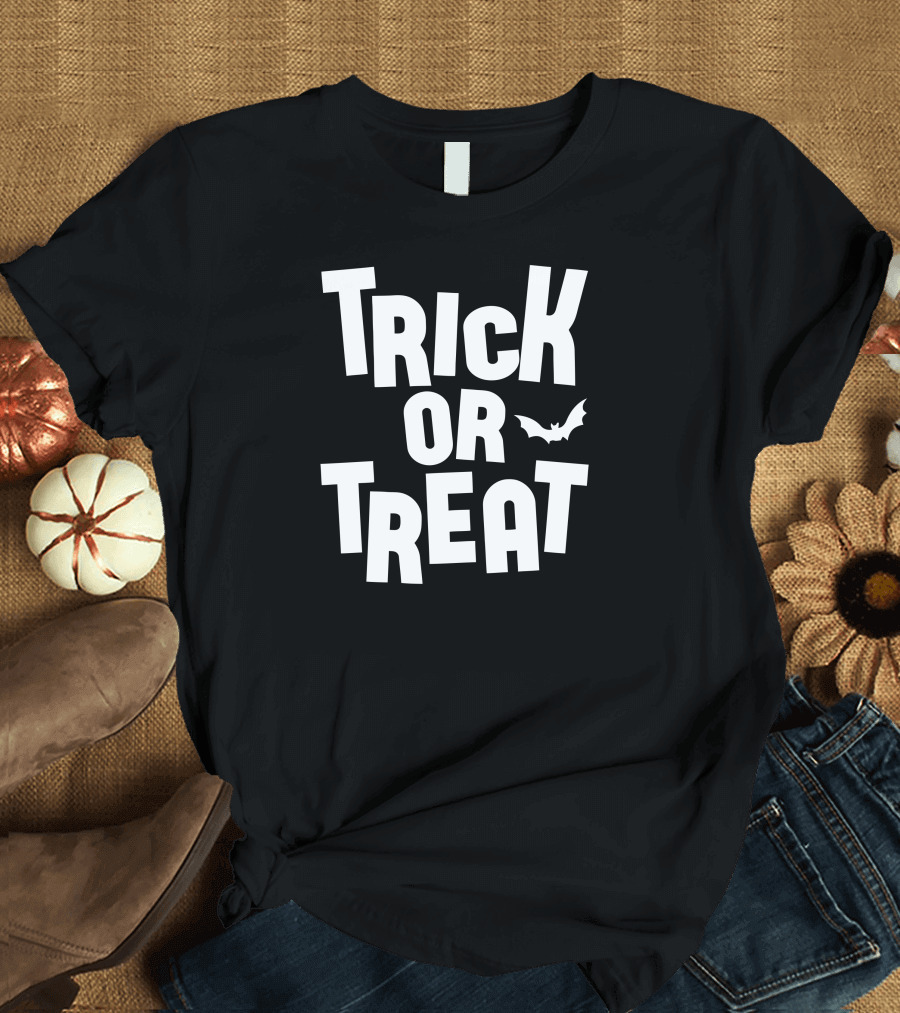 Trick Or Treat Halloween Bat T-Shirt