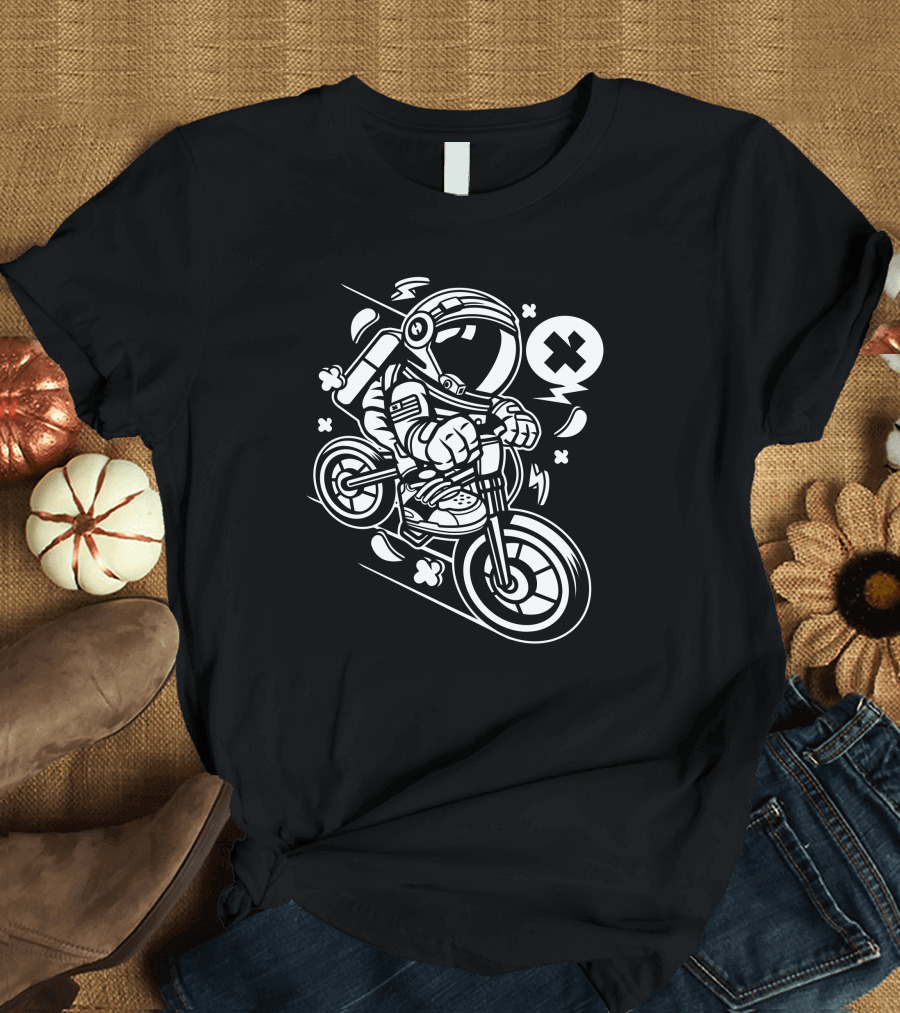 Astronaut BMX Adventure Downhill T-Shirt