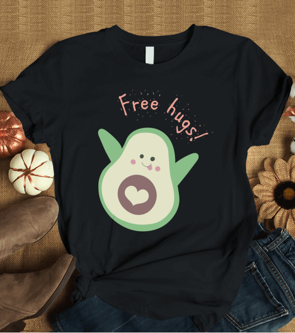 T-Shirt: Free Hugs Avocado T-Shirt Free Hugs Avocado T-Shirt
