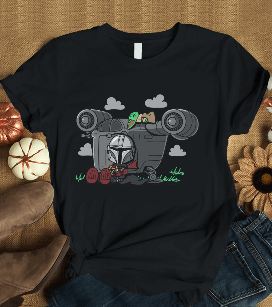 Comforting Rest with Bounty Nuts and Mando Spaceship T-Shirt