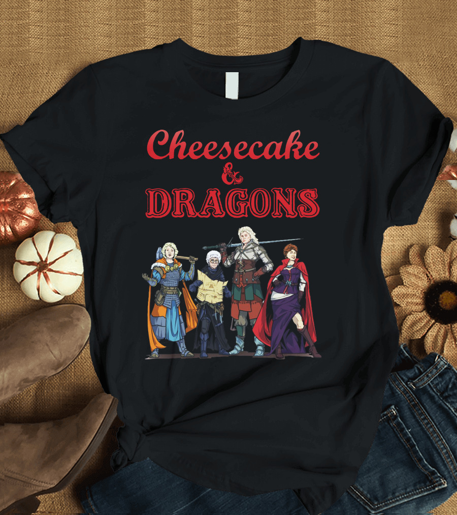 Cheesecake Dragons and Fantasy Characters T-Shirt