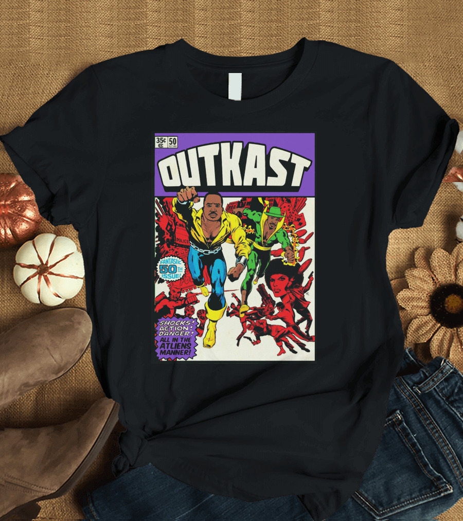 OutKast Fantastic 50th Issue Shocks Action Danger in the Atlien Manner T-Shirt