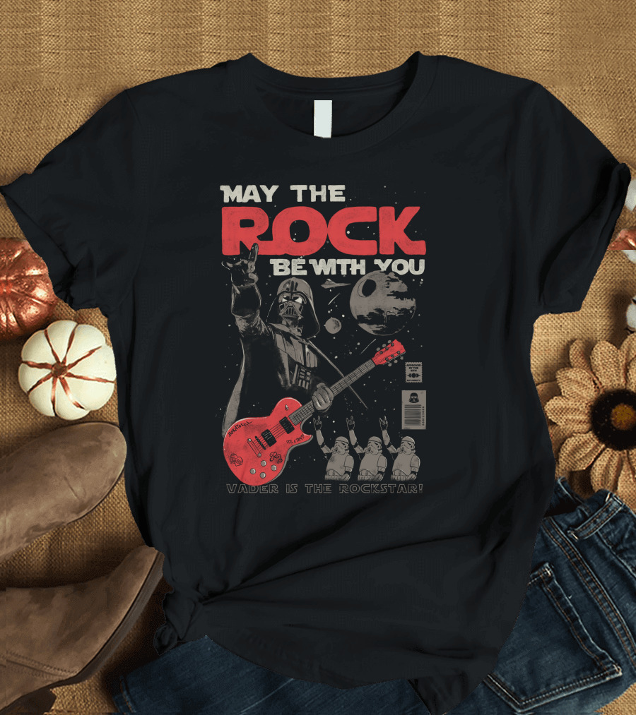 May The Rock Be With You Vader Is The Rockstar T-Shirt