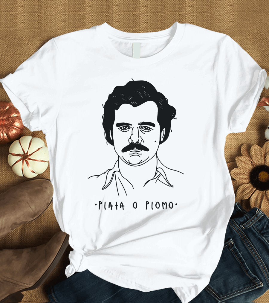 Plata O Plomo Pablo Escobar Line T-Shirt