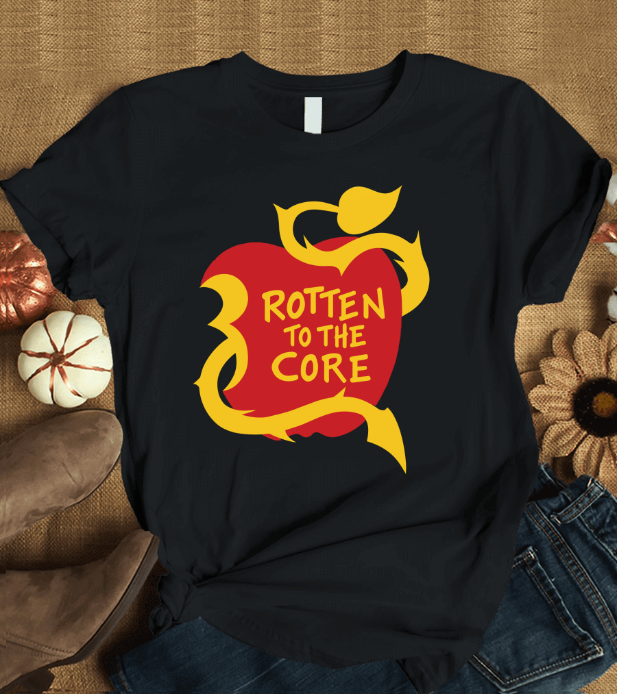 Rotten to the Core Apple with Yellow Vines T-Shirt