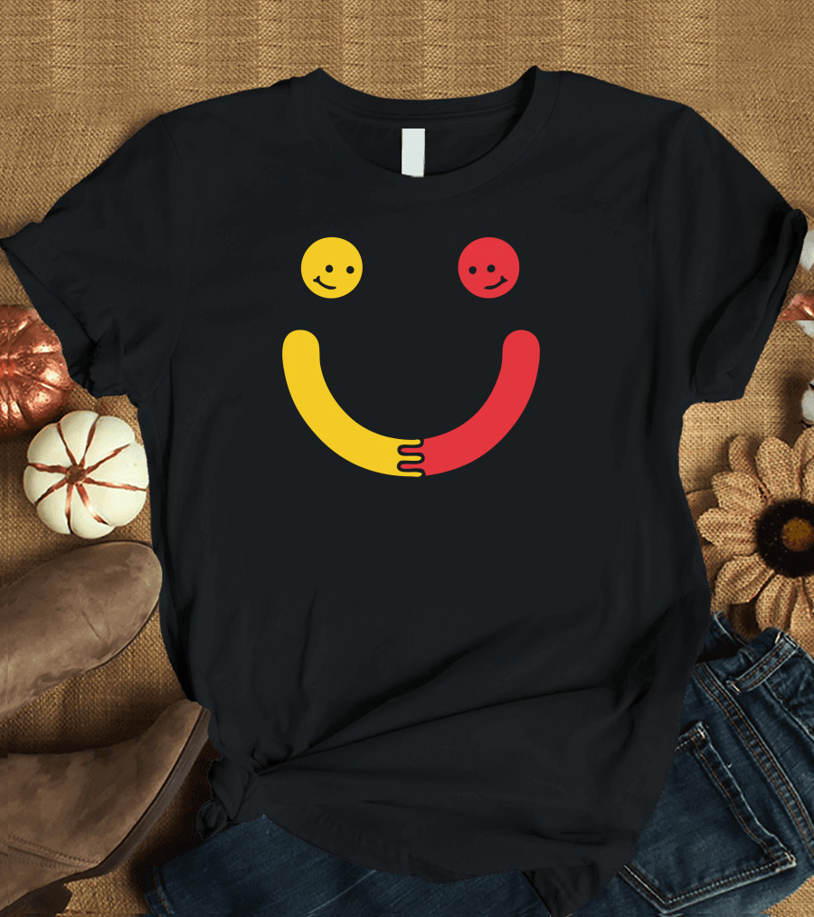 You Make Me Smile Together Emoji Faces Hugging T-Shirt