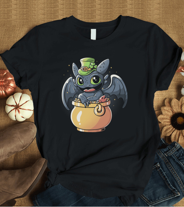 T-Shirt: Irish Dragon Pot of Gold Hat T-Shirt Irish Dragon Pot of Gold Hat T-Shirt